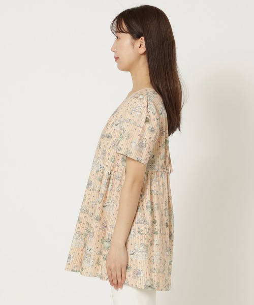 Jolly Poupee(ジョリープッペ)の「【22fabric】ジャムラボ/ ブラウス(シャツ/ブラウス・レディース・グリーン/ベージュ・40/46/42/38)」の5枚目の写真