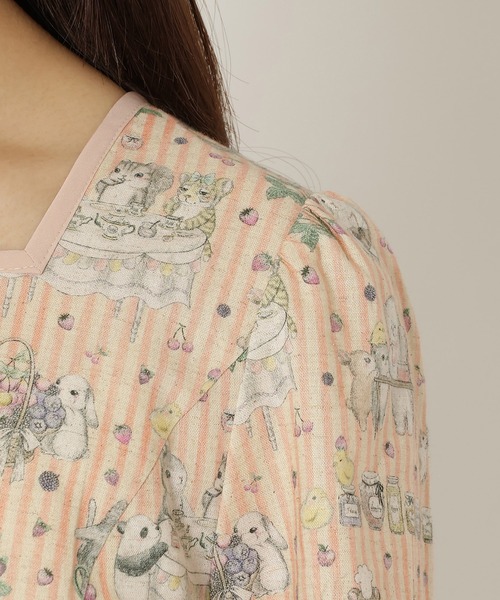 Jolly Poupee(ジョリープッペ)の「【22fabric】ジャムラボ/ ブラウス(シャツ/ブラウス・レディース・グリーン/ベージュ・40/46/42/38)」の8枚目の写真