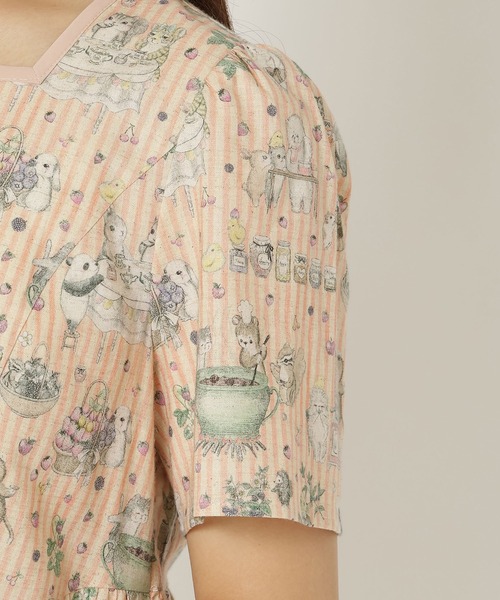 Jolly Poupee(ジョリープッペ)の「【22fabric】ジャムラボ/ ブラウス(シャツ/ブラウス・レディース・グリーン/ベージュ・40/46/42/38)」の9枚目の写真