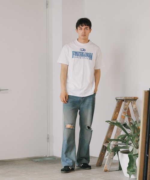 FRUIT OF THE LOOM(フルーツオブザルーム)の「FRUIT OF THE LOOM /フルーツオブザルームPrint T-Shirt B 半袖Tシャツ 2026新作 再入荷 秋服 2026年秋冬(Tシャツ/カットソー・メンズ・ホワイト/ブラック/グレー・XL/M/L)」の22枚目の写真