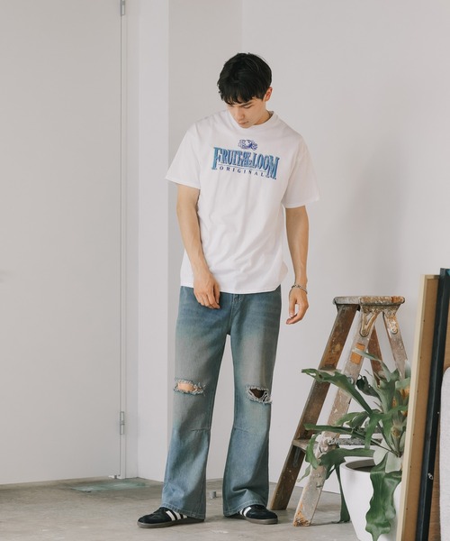 FRUIT OF THE LOOM(フルーツオブザルーム)の「FRUIT OF THE LOOM /フルーツオブザルームPrint T-Shirt B 半袖Tシャツ 2026新作 再入荷 秋服 2026年秋冬(Tシャツ/カットソー・メンズ・ホワイト/ブラック/グレー・XL/M/L)」の19枚目の写真