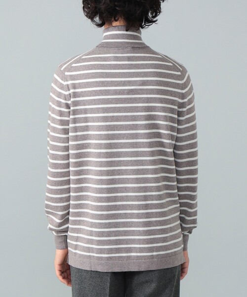 Gran Sasso(グランサッソ)の「GRAN SASSO / 12ゲージ ボーダー タートルネックニット(ニット/セーター・メンズ・ネイビー/グレー・48/46/44/52/50)」の9枚目の写真