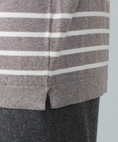 Gran Sasso(グランサッソ)の「GRAN SASSO / 12ゲージ ボーダー タートルネックニット(ニット/セーター・メンズ・ネイビー/グレー・48/46/44/52/50)」の12枚目の写真