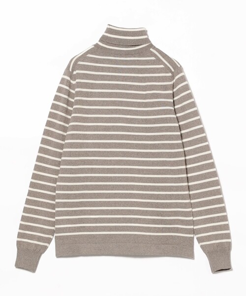 Gran Sasso(グランサッソ)の「GRAN SASSO / 12ゲージ ボーダー タートルネックニット(ニット/セーター・メンズ・ネイビー/グレー・48/46/44/52/50)」の19枚目の写真
