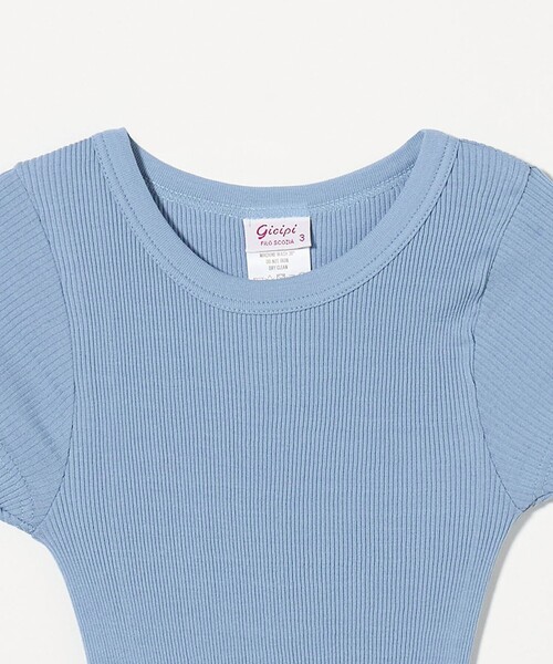 gicipi（ジチピ）の「＜gicipi＞CALCIO フレンチスリーブ Tシャツ（Tシャツ/カットソー・レディース・オフホワイト/ブラック/ライトブルー・FREE）」の17枚目の写真