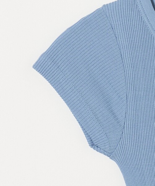 gicipi（ジチピ）の「＜gicipi＞CALCIO フレンチスリーブ Tシャツ（Tシャツ/カットソー・レディース・オフホワイト/ブラック/ライトブルー・FREE）」の18枚目の写真