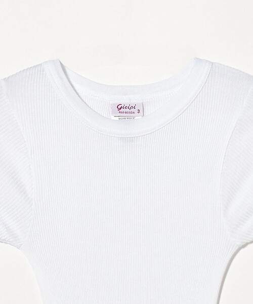 gicipi（ジチピ）の「＜gicipi＞CALCIO フレンチスリーブ Tシャツ（Tシャツ/カットソー・レディース・オフホワイト/ブラック/ライトブルー・FREE）」の22枚目の写真