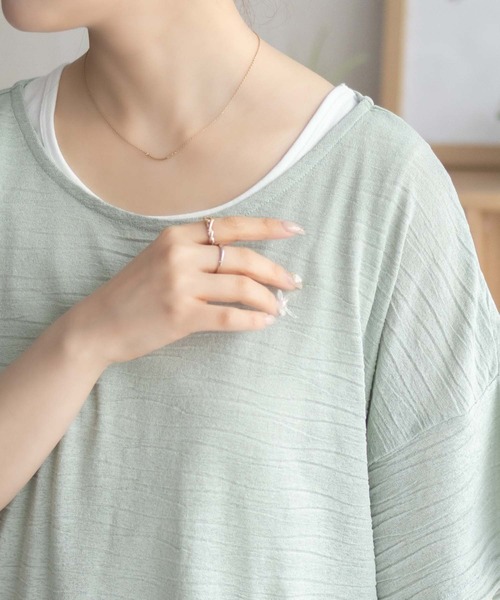 NAVY(ネイビー)の「NAVY シアープルオーバーアンサンブル(アンサンブル・レディース・グレー/ブラック/ミント・M/L)」の19枚目の写真