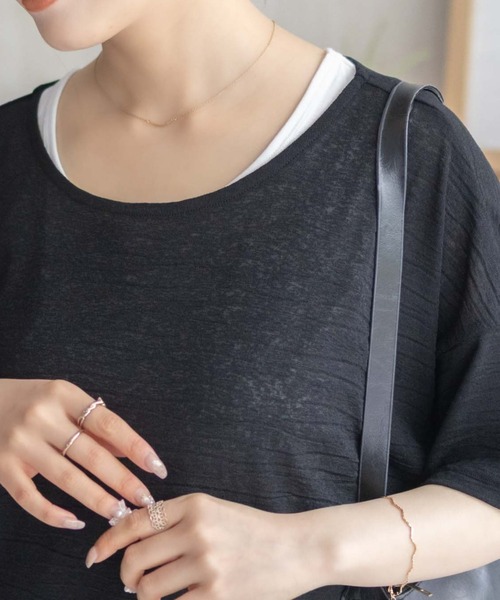 NAVY(ネイビー)の「NAVY シアープルオーバーアンサンブル(アンサンブル・レディース・グレー/ブラック/ミント・M/L)」の5枚目の写真