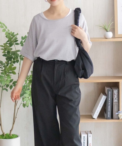 NAVY(ネイビー)の「NAVY シアープルオーバーアンサンブル(アンサンブル・レディース・グレー/ブラック/ミント・M/L)」の6枚目の写真