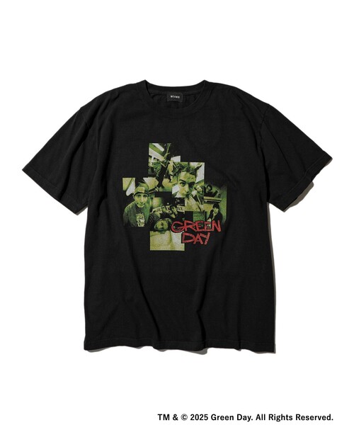 GREEN DAY Tシャツ 黒フェード　コピーライト GREEN DAY Tシャツ 黒フェード コピーライト - メルカリ