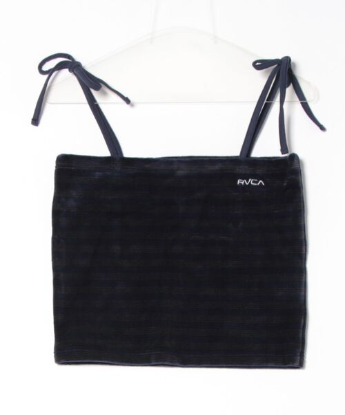 RVCA(ルーカ)の「【RVCA/ルーカ】24SS VELOUR TANK TOP/ベロアキャミソール(キャミソール・レディース・レッド/ダークネイビー・MEDIUM/SMALL)」の1枚目の写真