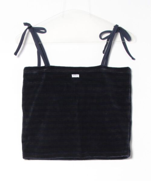 RVCA(ルーカ)の「【RVCA/ルーカ】24SS VELOUR TANK TOP/ベロアキャミソール(キャミソール・レディース・レッド/ダークネイビー・MEDIUM/SMALL)」の3枚目の写真
