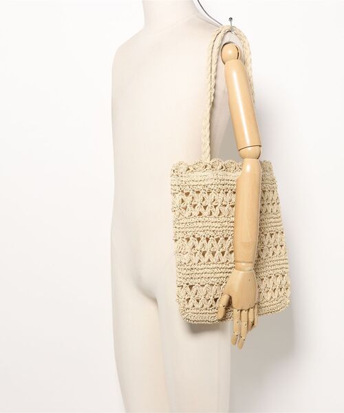 cepo（セポ）の「【aristella】フラワーデザインフラットトートバッグ（トートバッグ・レディース・ライトベージュ/ベージュ・FREE）」の21枚目の写真