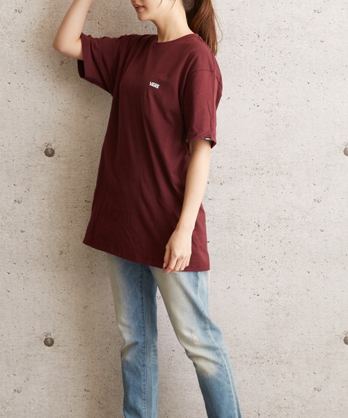 B'day(ビーデイ)の「VANS LEFT CHEST LOGO 半袖TEE VN0A3CZEK10(Tシャツ/カットソー・メンズ・ワイン・SMALL/MEDIUM/LARGE)」の6枚目の写真