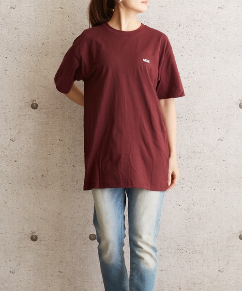 B'day(ビーデイ)の「VANS LEFT CHEST LOGO 半袖TEE VN0A3CZEK10(Tシャツ/カットソー・メンズ・ワイン・SMALL/MEDIUM/LARGE)」の7枚目の写真