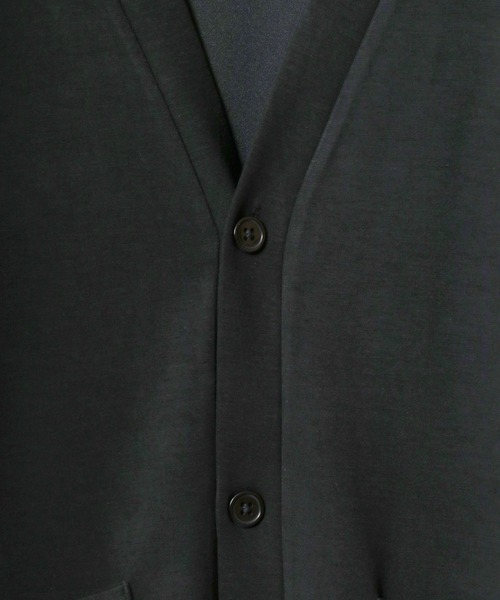 ANPAS（アンパス）の「Cool Touch Ponte Fabric Summer Cardigan/接触冷感 ポンチ サマー カーディガン 春夏 半袖（カーディガン/ボレロ・メンズ・グリーン/ネイビー/ブラック/グレイッシュベージュ・M/L）」の11枚目の写真