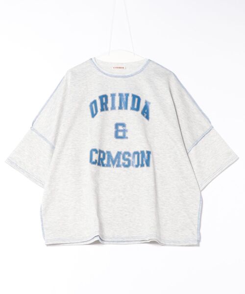 NinaetLina(ニナエリナ)の「ビックシルエットTシャツ(Tシャツ/カットソー・レディース・ライトグレー/ネイビー/グリーン・FREE)」の16枚目の写真