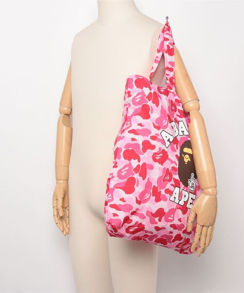 【A BATHING APE】BAPE CAMO GO APE POINTER COLLEGE TOTE BAG A BATHING APE｜BAPE CAMO GO APE POINTER COLLEGE TOTE BAG