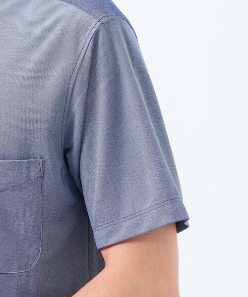 MACKINTOSH PHILOSOPHY(マッキントッシュ フィロソフィー)の「トロッター メランジ鹿の子 カッタウェイポロ(シャツ/ブラウス・メンズ・パープル系その他7/ネイビー/ライトブルー/チャコールグレー・42/38/40)」の13枚目の写真