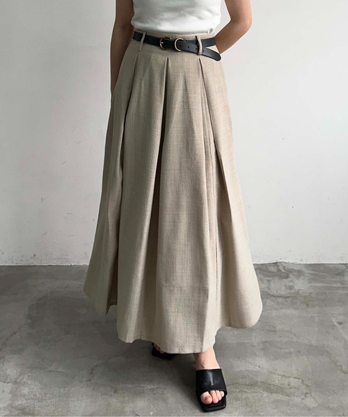 PAROSH 25SS スカート ベージュ系 Made In Italy LOOK_74.jpg