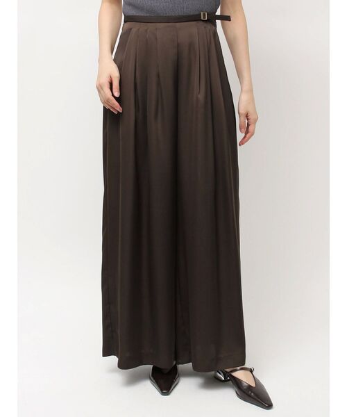 LAGUNAMOON（ラグナムーン）の「シルエットタックワイドパンツ（その他パンツ・レディース・ブラウン/アイボリー・SMALL/MEDIUM）」の16枚目の写真