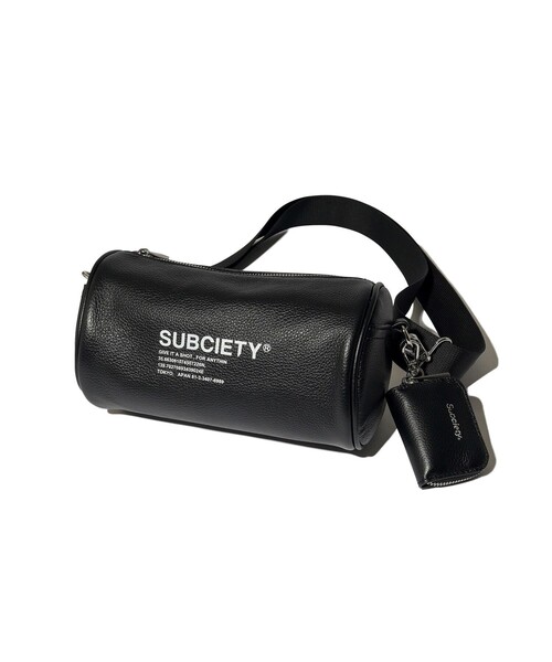 Subciety(サブサエティ)の「Leather cylinder bag(ショルダーバッグ・メンズ・ブラウン/ブラック/ゴールド・FREE)」の15枚目の写真