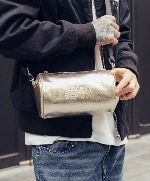 Leather cylinder bag 【公式通販】