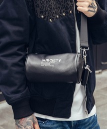 Subciety(TuTGeB)Leather cylinder bag(V_[obO)