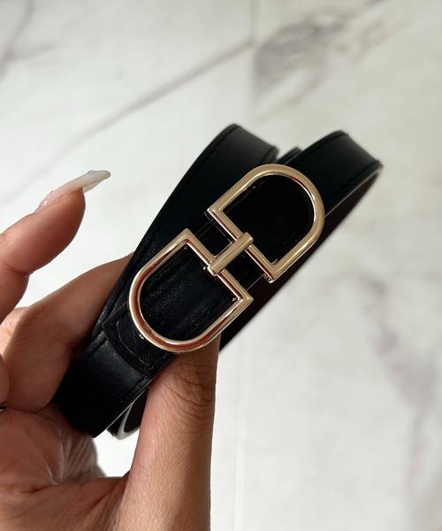 INGNI(イング)の「トップ式バックルリバーシブルベルト/A(ベルト・レディース・アイボリー/ブラック/ブラウン/ボルドー・ONE SIZE)」の7枚目の写真