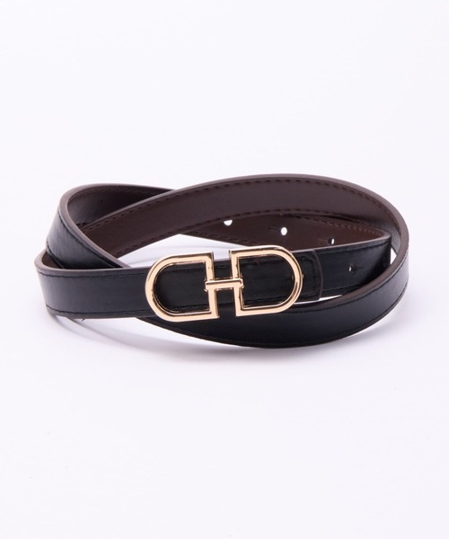 INGNI(イング)の「トップ式バックルリバーシブルベルト/A(ベルト・レディース・アイボリー/ブラック/ブラウン/ボルドー・ONE SIZE)」の12枚目の写真