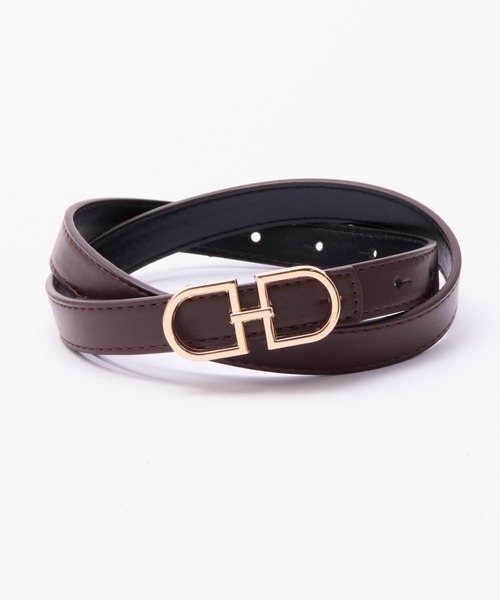 INGNI(イング)の「トップ式バックルリバーシブルベルト/A(ベルト・レディース・アイボリー/ブラック/ブラウン/ボルドー・ONE SIZE)」の13枚目の写真