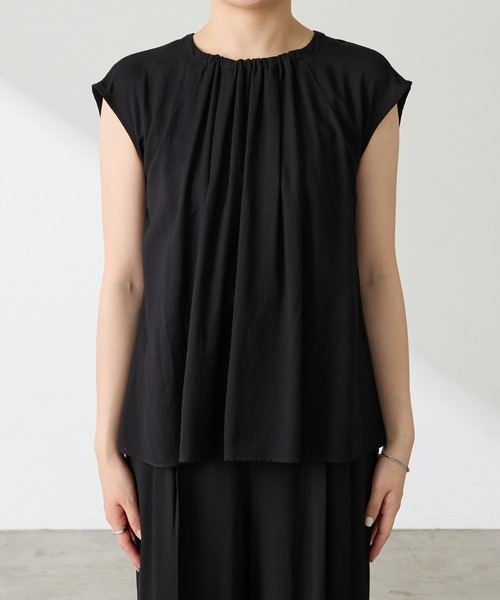 COLLAGE GALLARDAGALANTE（コラージュガリャルダガランテ）の「【OT】T/Rフレンチセットアップ（セットアップ・レディース・ベージュ/ブラック・FREE）」の6枚目の写真