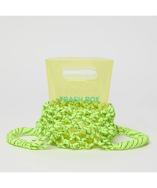 NaNa-NaNa（ナナナナ）の「nana-nana Puzzle Trash Box（ナナナナ パズル トラッシュ ボックス）（かごバッグ・レディース・パープル/グレー系1/グリーン/ピンク・ONE SIZE）」の7枚目の写真