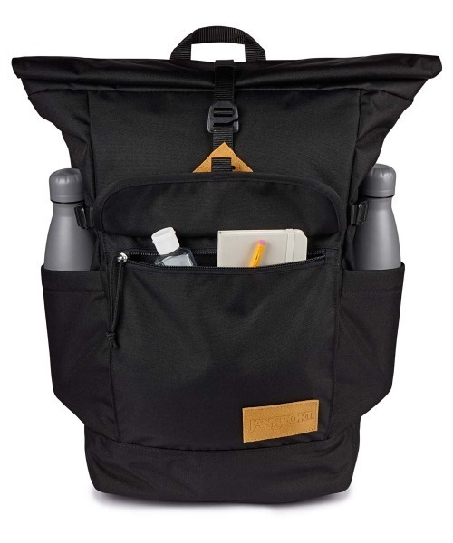 JANSPORT(ジャンスポーツ)の「JANSPORT HATCHET ROLLTOP(ジャンスポーツ ハチェット ロールトップ)(バックパック/リュック・メンズ・ブラック/ネイビー/レッド系・FREE)」の4枚目の写真