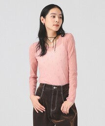 【魅力が引き立つピンク色♡】LV × リブTシャツ 楽天市場】シャツ ブラウス トールサイズ レディース 高身長 袖