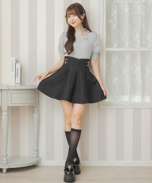 couture BY ROJITA(クチュールバイロジータ)の「アシメデコルテ開きニットトップス(ニット/セーター・レディース・ブラック/ホワイト/サックスブルー・FREE)」の11枚目の写真