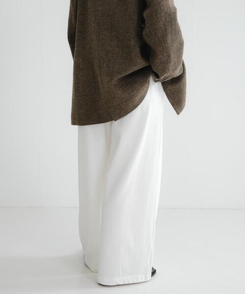 URBAN RESEARCH(アーバンリサーチ)の「ミニ裏毛イージーカットパンツ(その他パンツ・レディース・ブラック/オフホワイト/グレー・38/36)」の6枚目の写真