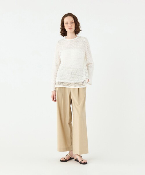 コットンナイロンコイル Aラインプルオーバー（ニット/セーター