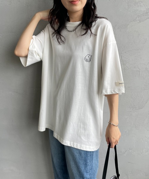 NORDISK（ノルディスク）の「[NORDISK/ノルディスク] 別注 バックロゴプリントTシャツ（Tシャツ/カットソー・レディース・ダークブラウン/ホワイト/チャコールグレー・50/48/46/44）」の22枚目の写真