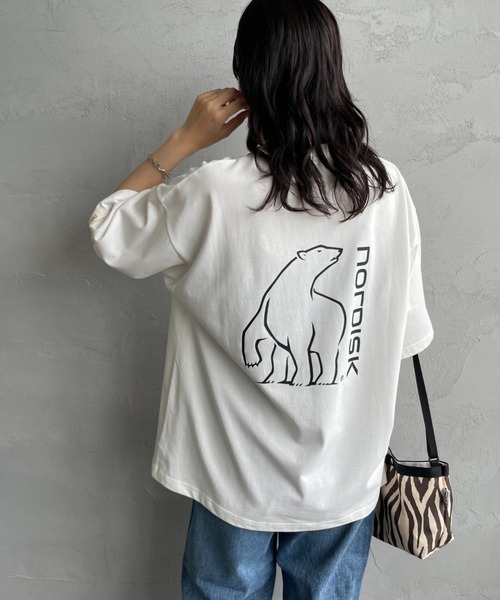NORDISK（ノルディスク）の「[NORDISK/ノルディスク] 別注 バックロゴプリントTシャツ（Tシャツ/カットソー・レディース・ダークブラウン/ホワイト/チャコールグレー・50/48/46/44）」の20枚目の写真
