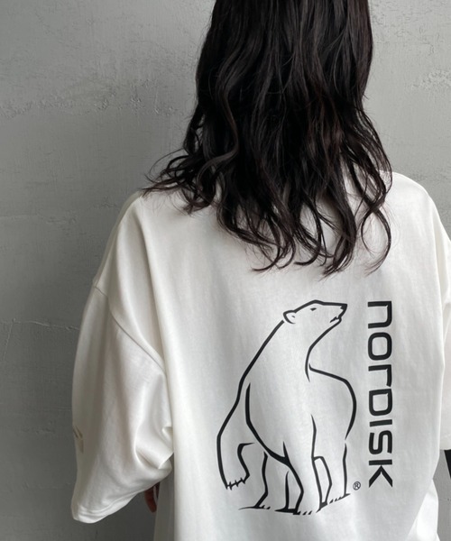NORDISK（ノルディスク）の「[NORDISK/ノルディスク] 別注 バックロゴプリントTシャツ（Tシャツ/カットソー・レディース・ダークブラウン/ホワイト/チャコールグレー・50/48/46/44）」の15枚目の写真
