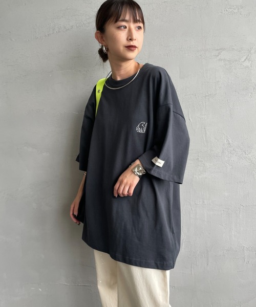 NORDISK（ノルディスク）の「[NORDISK/ノルディスク] 別注 バックロゴプリントTシャツ（Tシャツ/カットソー・レディース・ダークブラウン/ホワイト/チャコールグレー・50/48/46/44）」の13枚目の写真