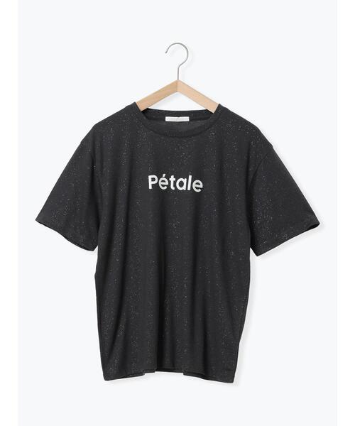 ehka sopo(エヘカソポ)の「グリッターロゴTシャツ(Tシャツ/カットソー・レディース・チャコールグレー/オフホワイト/ベージュ・F)」の19枚目の写真