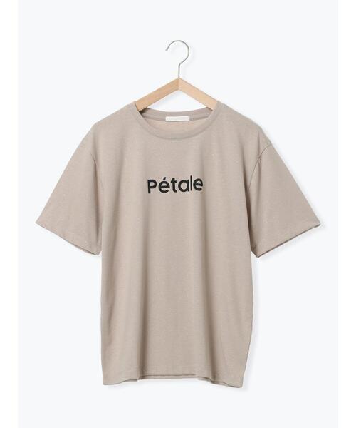 ehka sopo(エヘカソポ)の「グリッターロゴTシャツ(Tシャツ/カットソー・レディース・チャコールグレー/オフホワイト/ベージュ・F)」の20枚目の写真