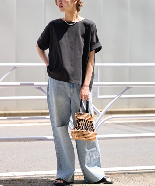 JOURNAL STANDARD relume（ジャーナルスタンダード　レリューム）の「《追加3》ADDICTポンチクルーネックタックプルオーバー（Tシャツ/カットソー・レディース・ブラック/ホワイト/ベージュ/ネイビー・FREE）」の17枚目の写真