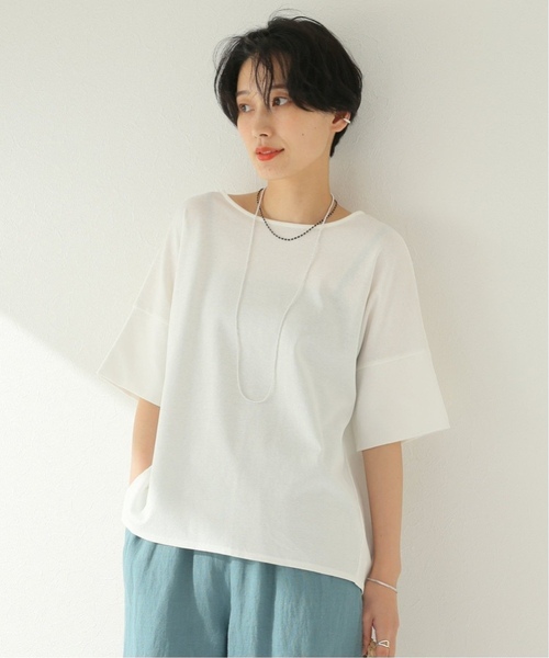 JOURNAL STANDARD relume（ジャーナルスタンダード　レリューム）の「《追加3》ADDICTポンチクルーネックタックプルオーバー（Tシャツ/カットソー・レディース・ブラック/ホワイト/ベージュ/ネイビー・FREE）」の8枚目の写真