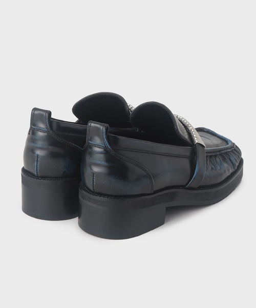 tk.TAKEO KIKUCHI（ティーケータケオキクチ）の「カラーローファー（ドレスシューズ・メンズ・ブルー/ブラック・75/65/55）」の4枚目の写真