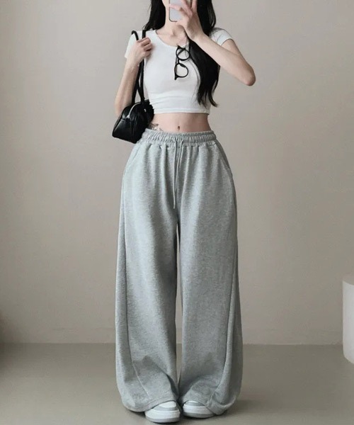 Ressaca(レサーカ)の「バックロゴプリントルーズスウェットパンツ(スウェットパンツ・レディース・ブラック/ネイビー/グレー・M)」の8枚目の写真