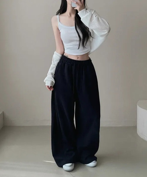 Ressaca(レサーカ)の「バックロゴプリントルーズスウェットパンツ(スウェットパンツ・レディース・ブラック/ネイビー/グレー・M)」の17枚目の写真